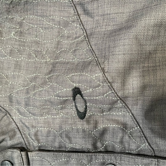 Oakley Pro Shell Jacket Size S Gray Zip Up Hooded - Picture 15 of 15